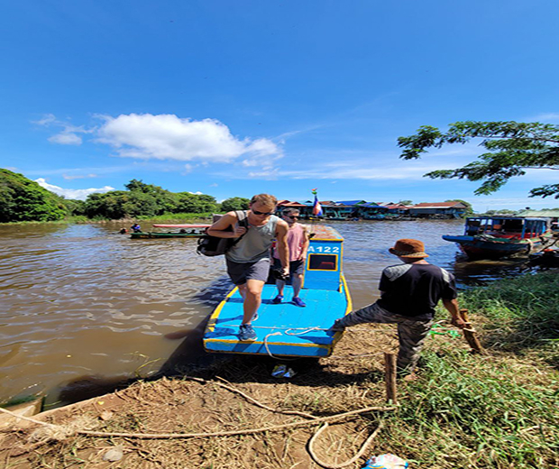 Ride Scooter To Kompong Pluk Floating Village