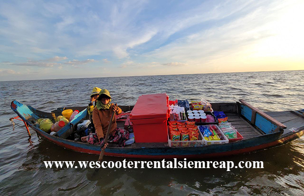 Ride Scooter To Kompong Pluk Floating Village