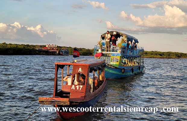 Ride Scooter To Kompong Pluk Floating Village