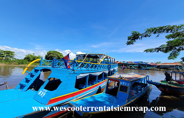 Ride Scooter To Kompong Pluk Floating Village